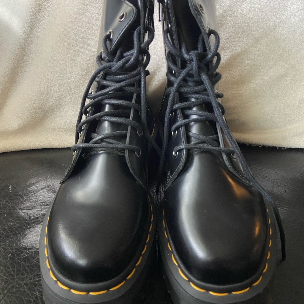 Dr. Martens Black Jadon Lace-Up Boots - Picture 2 of 5